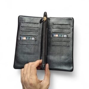 Premium Long Leather Wallet for Men & Women
