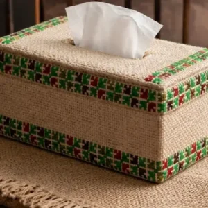 Jute tissue box