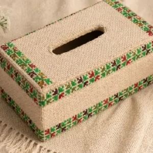 Jute tissue box