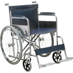Manual Wheelchair | Chromed Carbon Steel Frame | 100KG Capacity