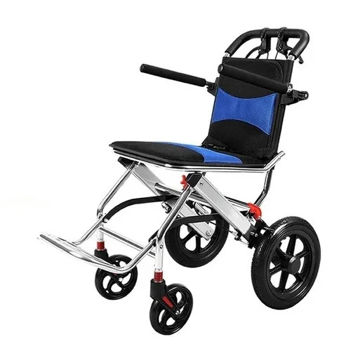 Portable Folding Manual Wheelchair | Ultra Lightweight Aluminum Alloy | Travel Friendly - Image 2